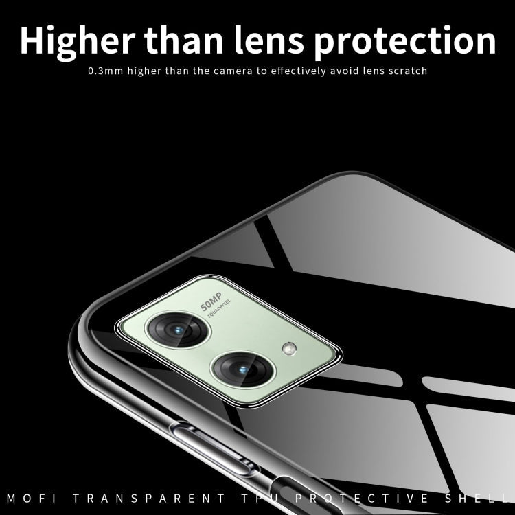 TRANSPARENTNÝ Silikónový obal pre Motorola Moto G84 5G - priesvitný