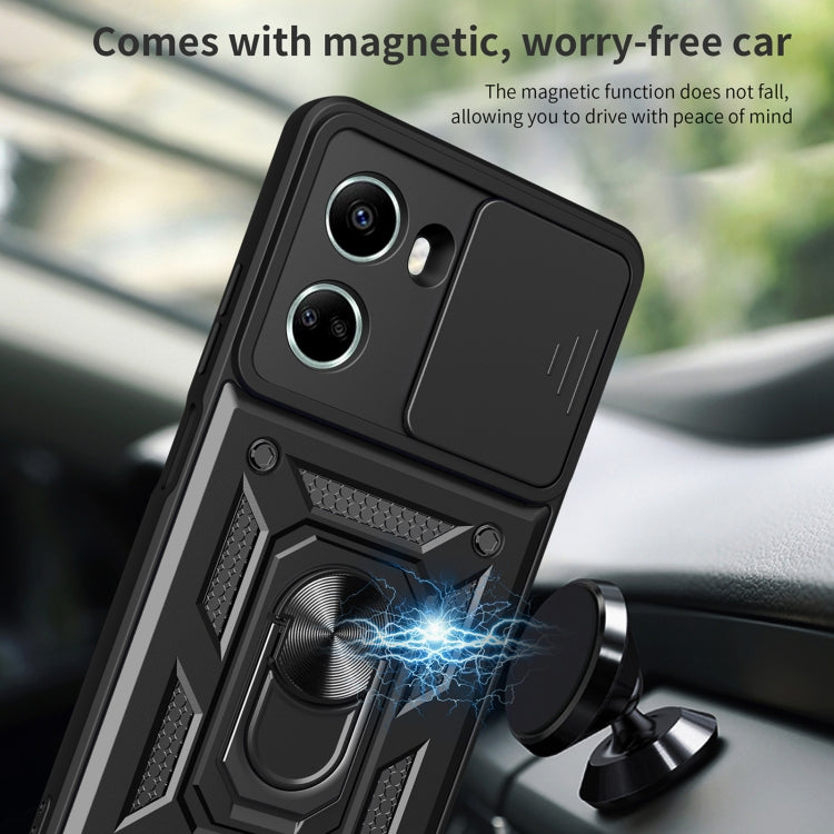 SLIDING ARMOR Tvrdený kryt pre Huawei nova 10 SE - sivý