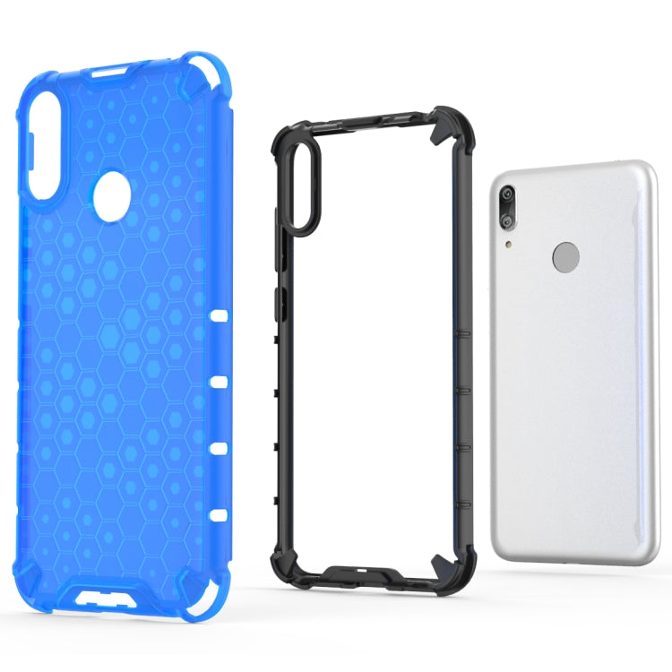 HONEYCOMB Tvrdený kryt pre Huawei Y7 2019 / Y7 Prime 2019 - sivý