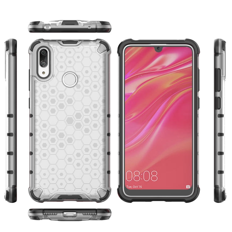 HONEYCOMB Tvrdený kryt pre Huawei Y7 2019 / Y7 Prime 2019 - sivý