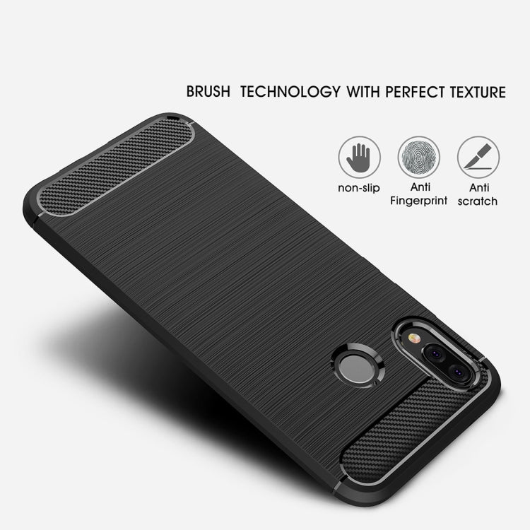 CARBON Zadný obal pre Huawei P20 Lite - čierny
