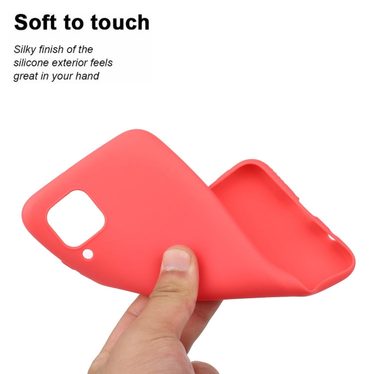 MATT Silikónový obal pre Huawei P40 Lite - červený