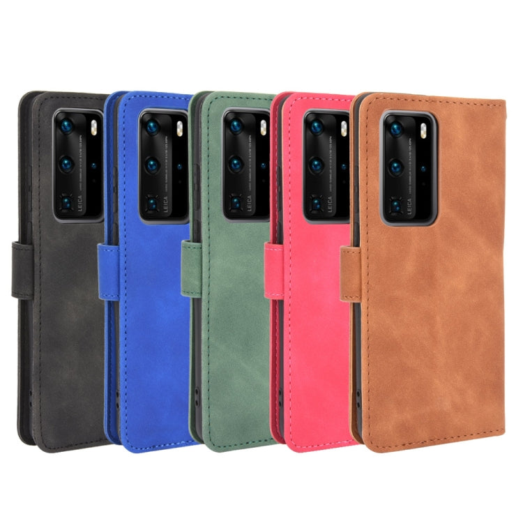 SOLID Knižkové puzdro pre Huawei P40 Pro - hnedé