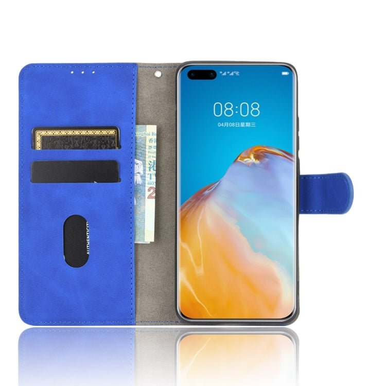 SOLID Knižkové puzdro pre Huawei P40 Pro - modré