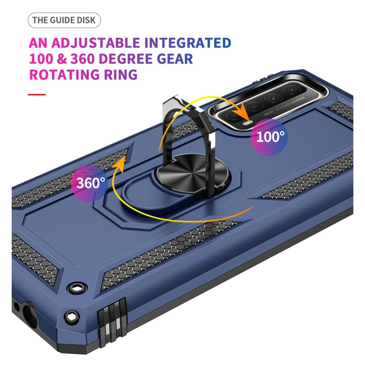 RING ARMOR Tvrdený kryt pre Huawei P Smart 2021 - modrý