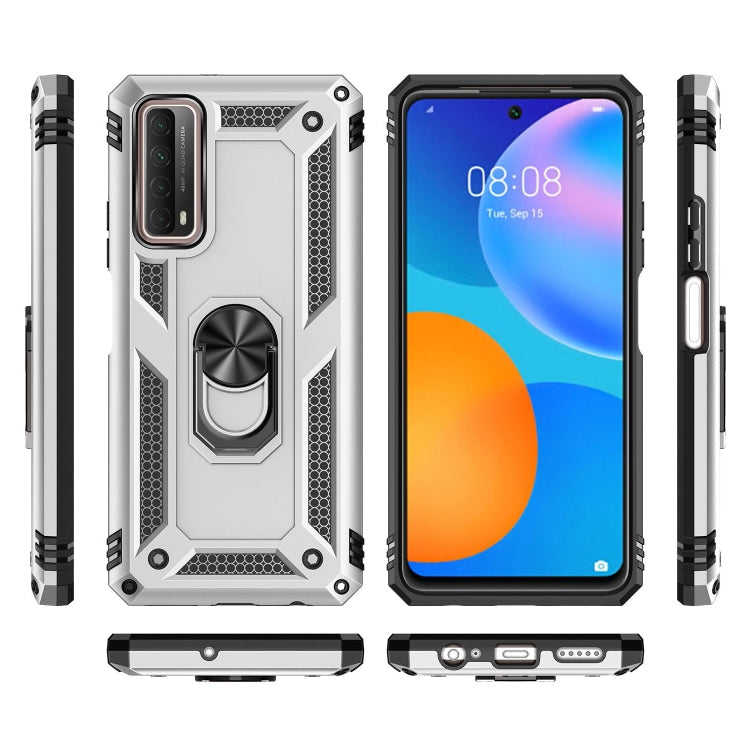 RING ARMOR Tvrdený kryt pre Huawei P Smart 2021 - sivý