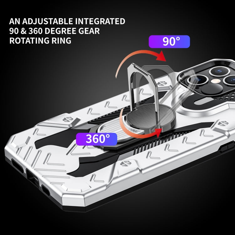 HOLDER ARMOR Tvrdený kryt pre Apple iPhone 12 / iPhone 12 Pro - silver