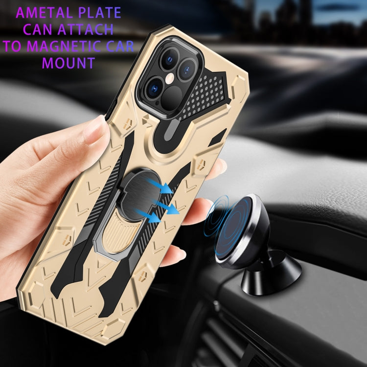 HOLDER ARMOR Tvrdený kryt pre Apple iPhone 12 / iPhone 12 Pro - zlatý