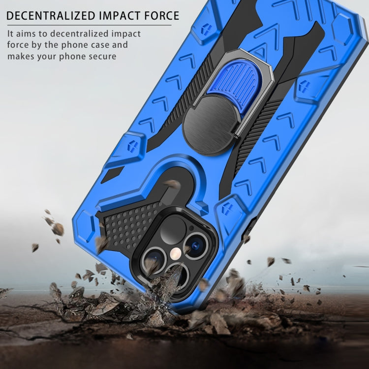 HOLDER ARMOR Tvrdený kryt pre Apple iPhone 12 / iPhone 12 Pro - modrý