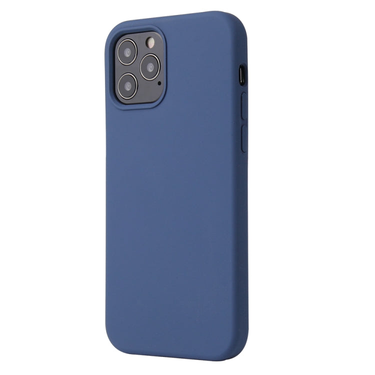 MATT Silikónový obal pre Apple iPhone 12 / iPhone 12 Pro - modrý