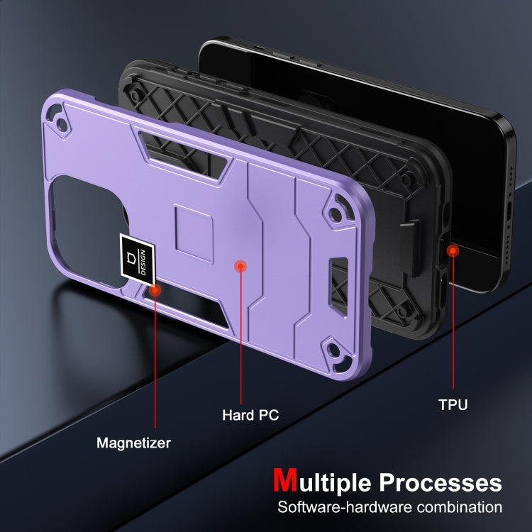 HOLDER ARMOR Tvrdený kryt pre Apple iPhone 13 Pro Max - fialový