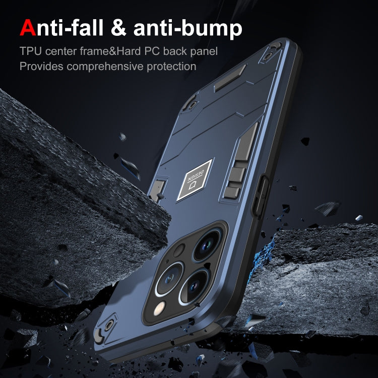 HOLDER ARMOR Tvrdený kryt pre Apple iPhone 13 Pro Max - modrý