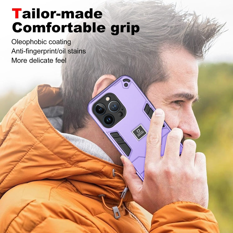 HOLDER ARMOR Tvrdený kryt pre Apple iPhone 13 Pro - fialový