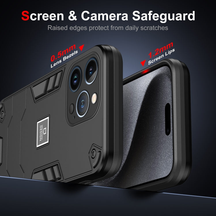 HOLDER ARMOR Tvrdený kryt pre Apple iPhone 13 Pro - čierny