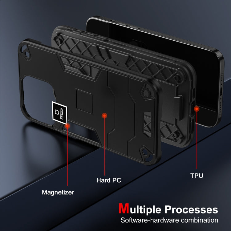HOLDER ARMOR Tvrdený kryt pre Apple iPhone 13 Pro - čierny