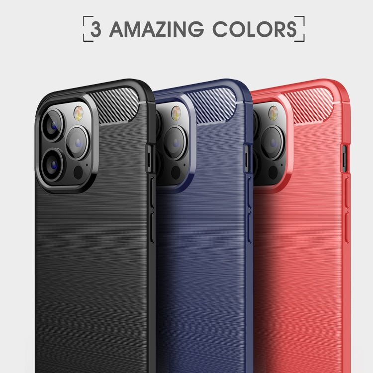 CARBON Zadný obal pre Apple iPhone 13 Pro - modrý