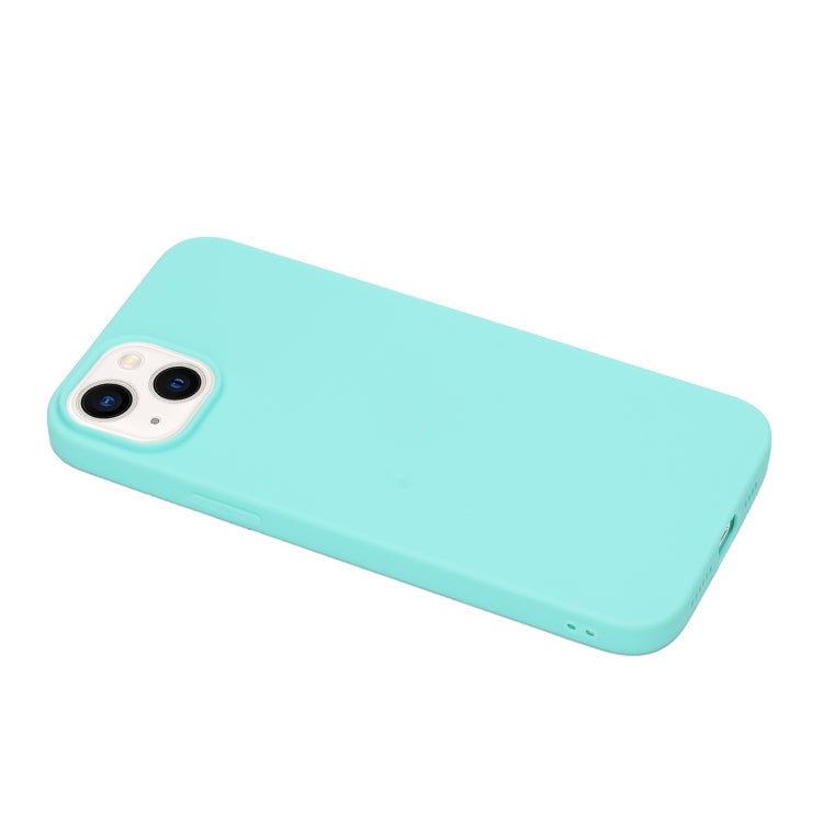 MATT Silikónový obal pre Apple iPhone 14 - mentolový