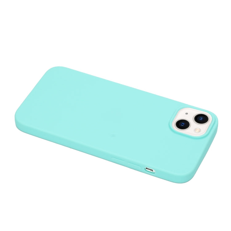 MATT Silikónový obal pre Apple iPhone 14 - mentolový