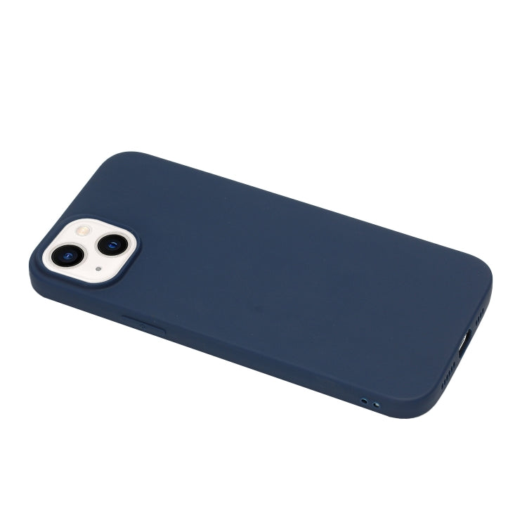 MATT Silikónový obal pre Apple iPhone 14 Plus - modrý