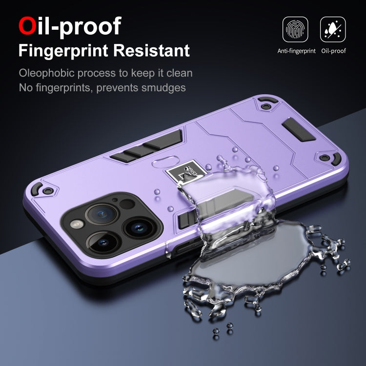HOLDER ARMOR Tvrdený kryt pre Apple iPhone 14 Pro - fialový