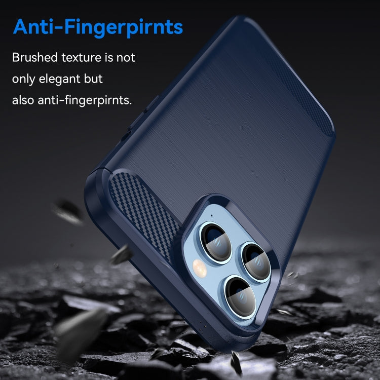 CARBON Zadný obal pre Apple iPhone 14 Pro - modrý