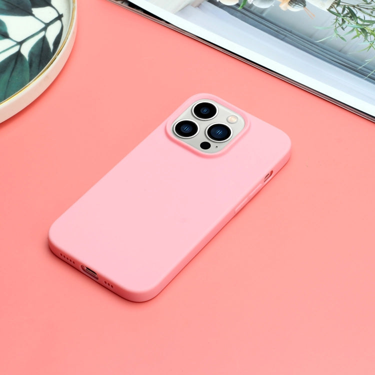MATT Silikónový obal pre Apple iPhone 14 Pro - ružový