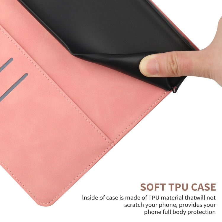 STITCHING Knižkové puzdro pre Apple iPhone 14 Pro Max - ružové