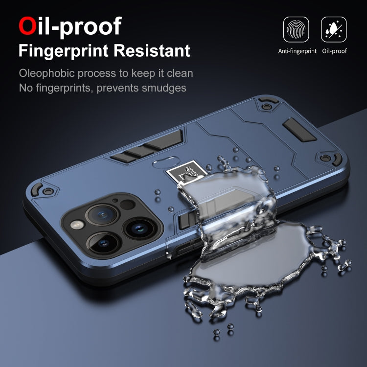 HOLDER ARMOR Tvrdený kryt pre Apple iPhone 14 Pro Max - modrý