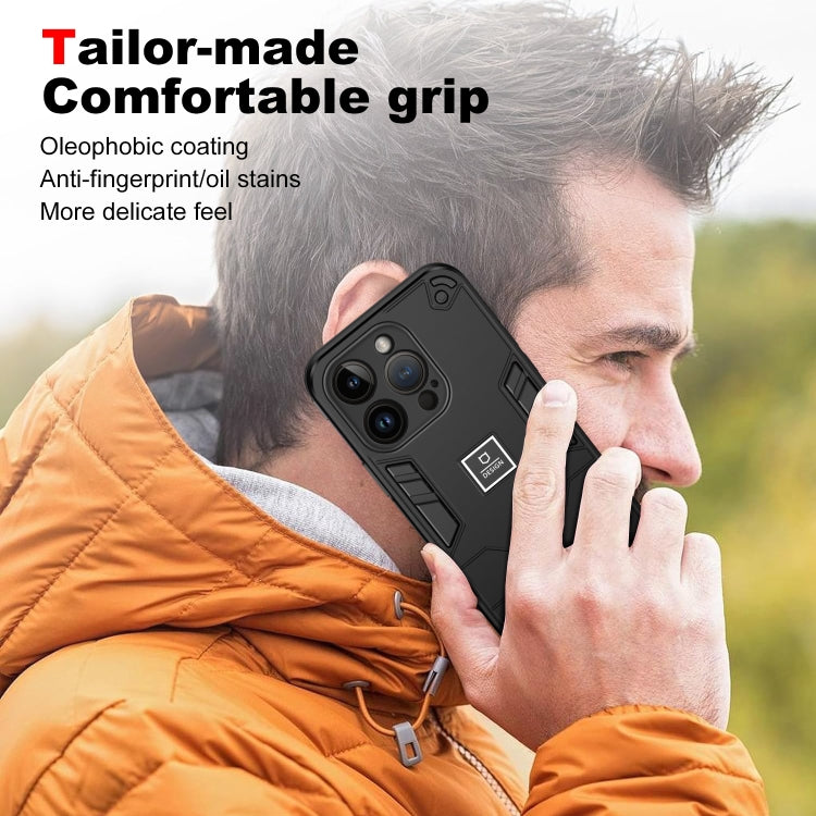 HOLDER ARMOR Tvrdený kryt pre Apple iPhone 14 Pro Max - čierny