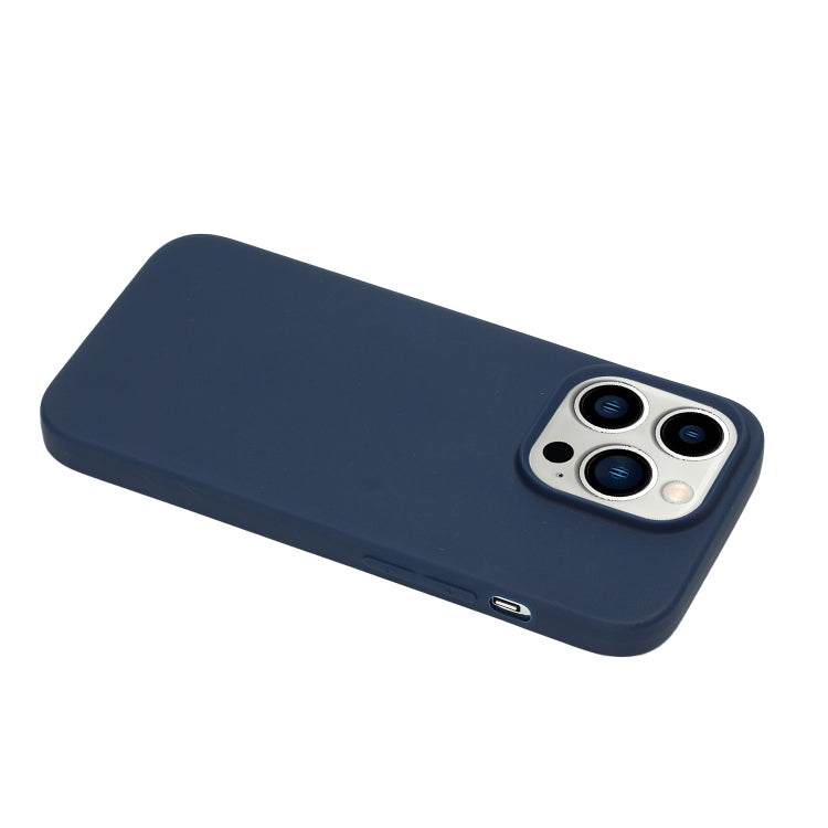 MATT Silikónový obal pre Apple iPhone 14 Pro Max - modrý