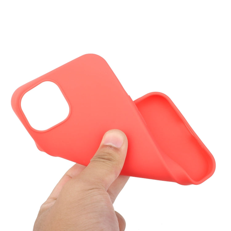 MATT Silikónový obal pre Apple iPhone 15 - červený