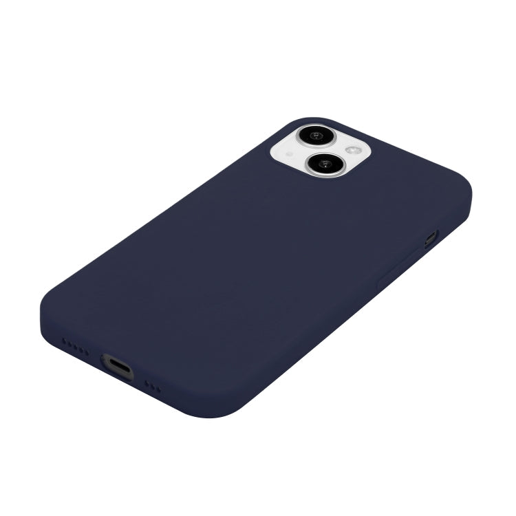 MATT Silikónový obal pre Apple iPhone 15 Plus - modrý