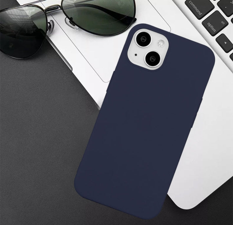 MATT Silikónový obal pre Apple iPhone 15 Plus - modrý