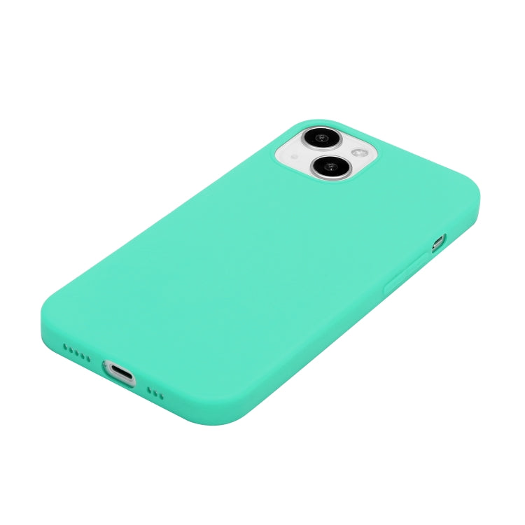 MATT Silikónový obal pre Apple iPhone 15 Plus - mentolový
