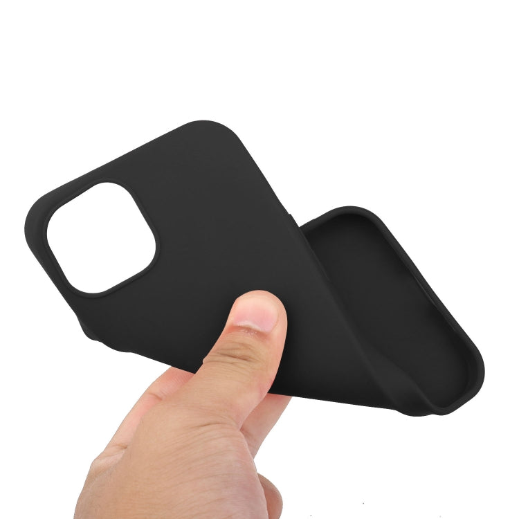 MATT Silikónový obal pre Apple iPhone 15 Plus - čierny
