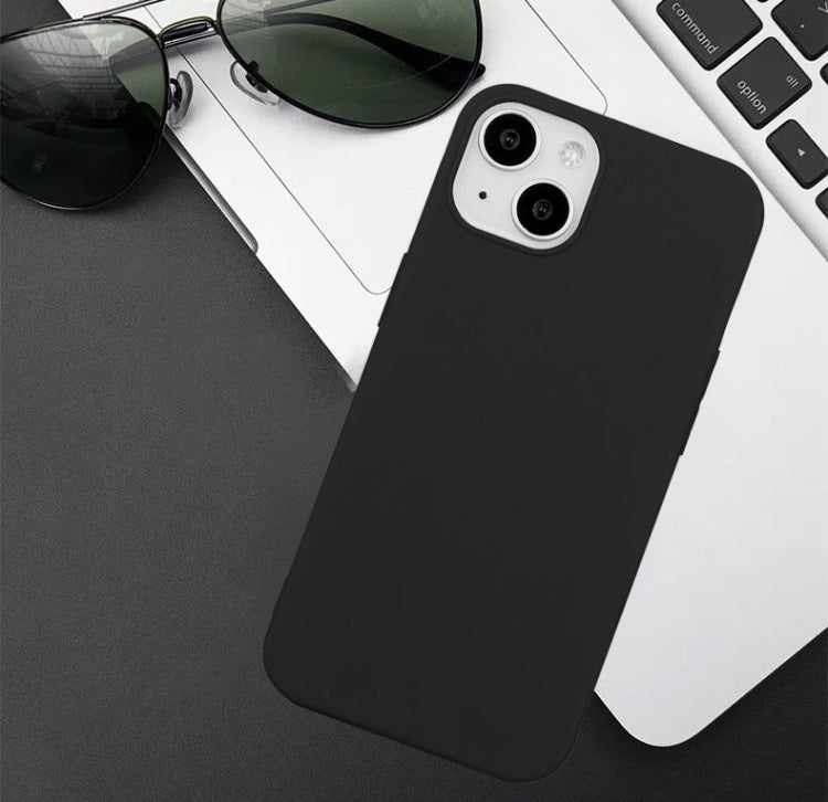 MATT Silikónový obal pre Apple iPhone 15 Plus - čierny