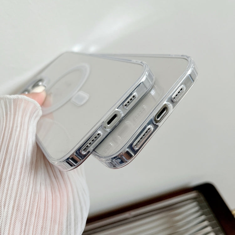 MagSafe Magnetic Zadný obal pre Apple iPhone 15 Plus - priesvitný
