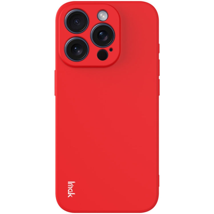IMAK Silikónový obal pre Apple iPhone 15 Pro - červený
