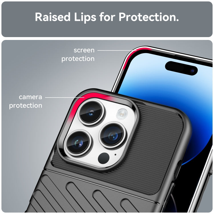 THUNDER Ochranný kryt pre Apple iPhone 15 Pro - čierny