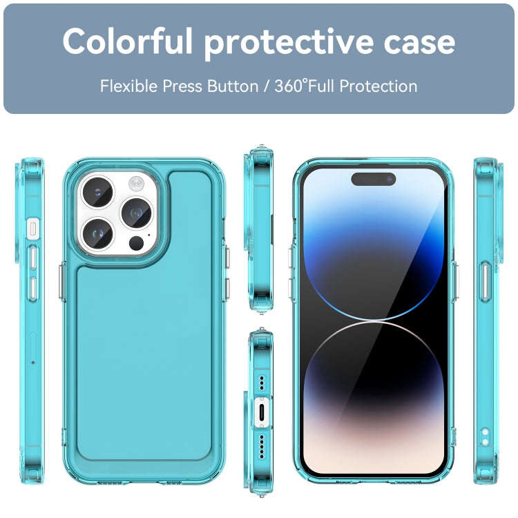 CANDY Zadný obal pre Apple iPhone 15 Pro - modrý