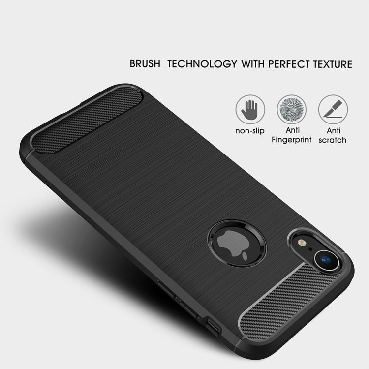 CARBON Zadný obal pre Apple iPhone XR - čierny