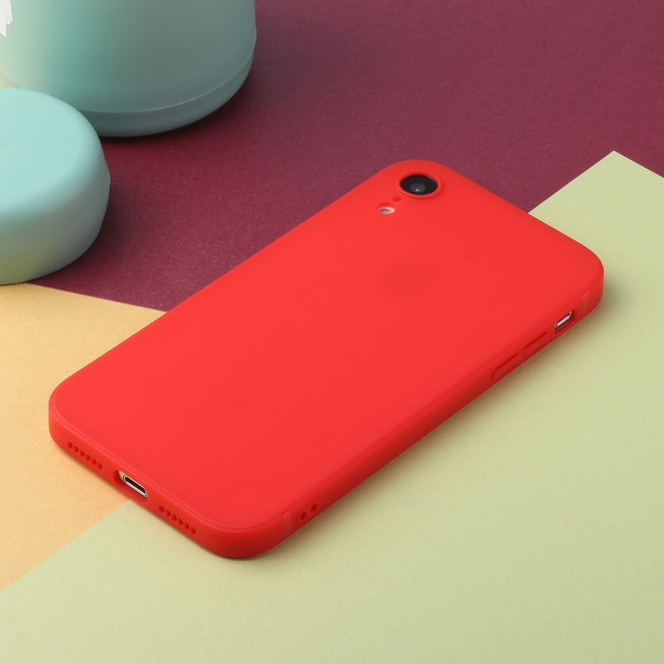 MATT Silikónový obal pre Apple iPhone XR - červený