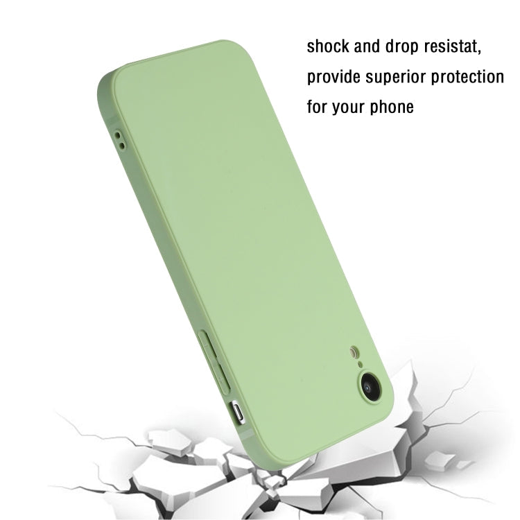 MATT Silikónový obal pre Apple iPhone XR - svetlo zelený