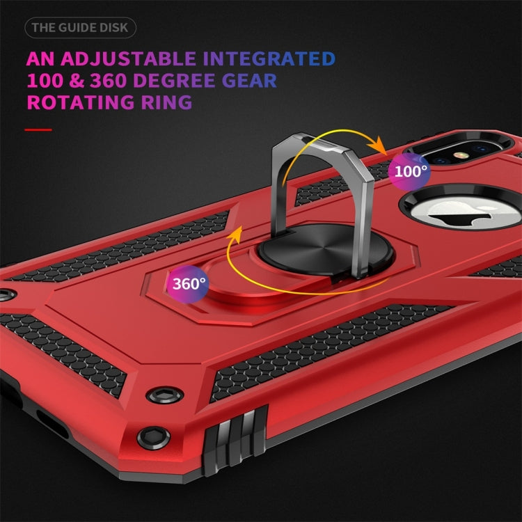 RING ARMOR Tvrdený kryt pre Apple iPhone X / XS - modrý