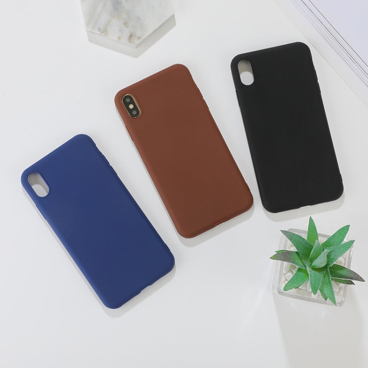 MATT Silikónový obal pre Apple iPhone X / XS - modrý