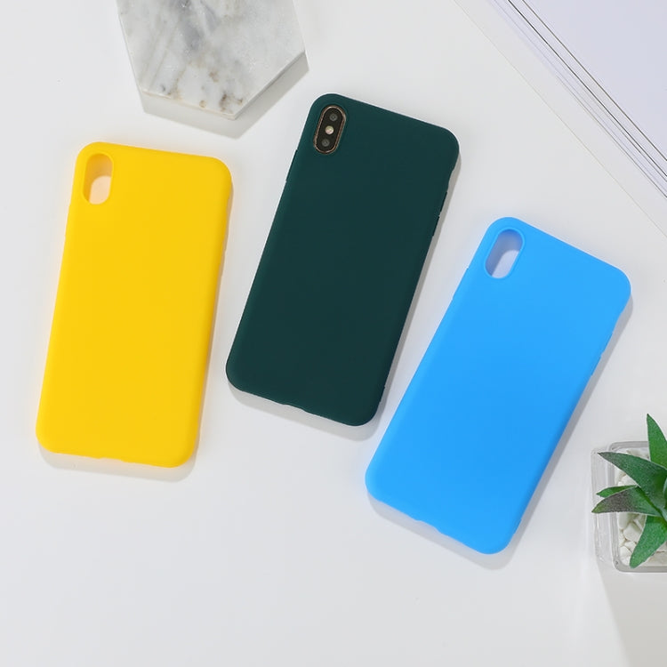 MATT Silikónový obal pre Apple iPhone X / XS - žltý