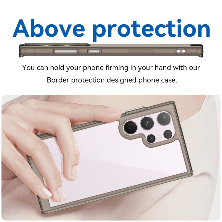 ACRYLIC Zadný kryt pre Samsung Galaxy S24 Ultra 5G - sivý