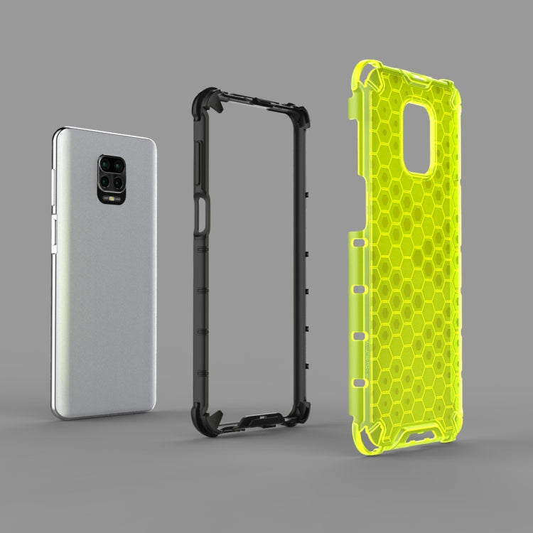 HONEYCOMB Tvrdený kryt pre Xiaomi Redmi Note 9S / Note 9 Pro - biely