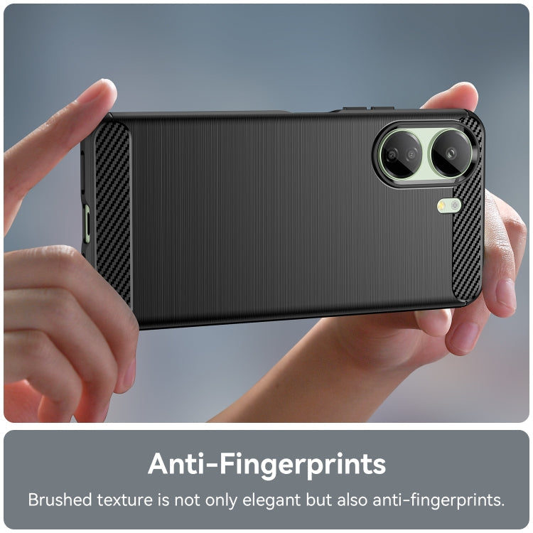 CARBON Zadný obal pre Xiaomi Poco C65 - čierny