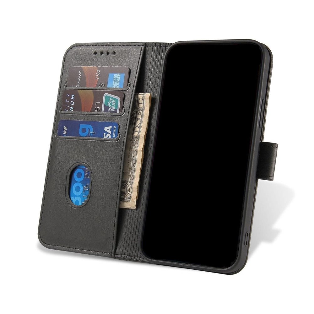 BUCKLE Peňaženkový kryt pre Xiaomi Redmi 10 / Redmi 10 2022 - čierny